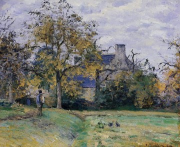 風景 Painting - モンフーコーのピエットの家 1874年 カミーユ・ピサロの風景